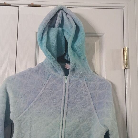 More then Magic Mermaid scale sleepwear hooded onsie Sz L 10/12 - Picture 4 of 8